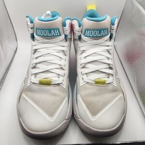 Kids High-Top Sneakers - White and Blue